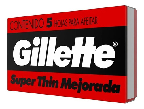 GILLETTE HOJA ROJA C/UNA ( blis x 5 uni) SE VENDE X UNIDAD